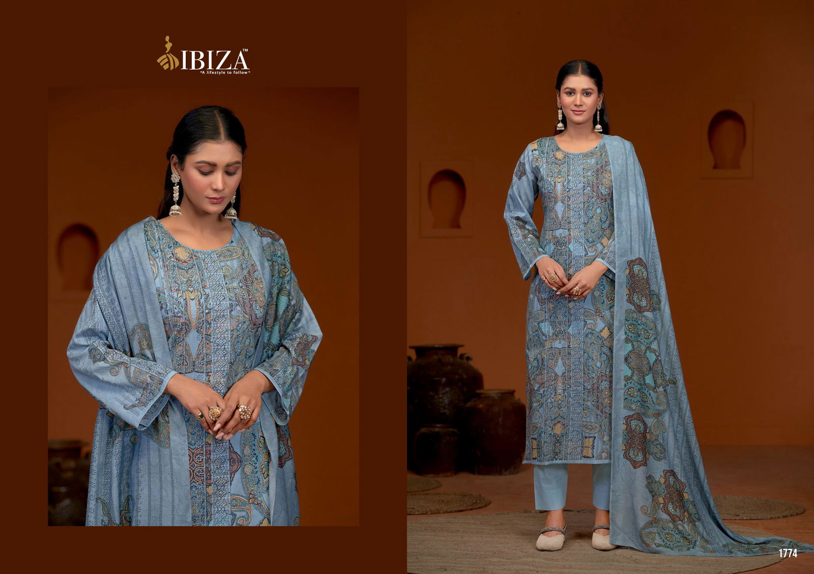 Occasion By Ibiza Lawn Cotton Designer Salwar Kameez Suppliers In India